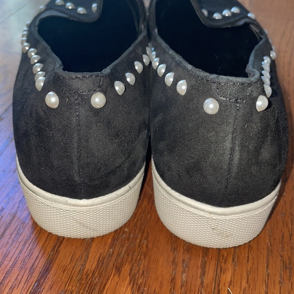 Karl Lagerfeld Slip-On Black Suede 8.5 - Picture 2 of 4
